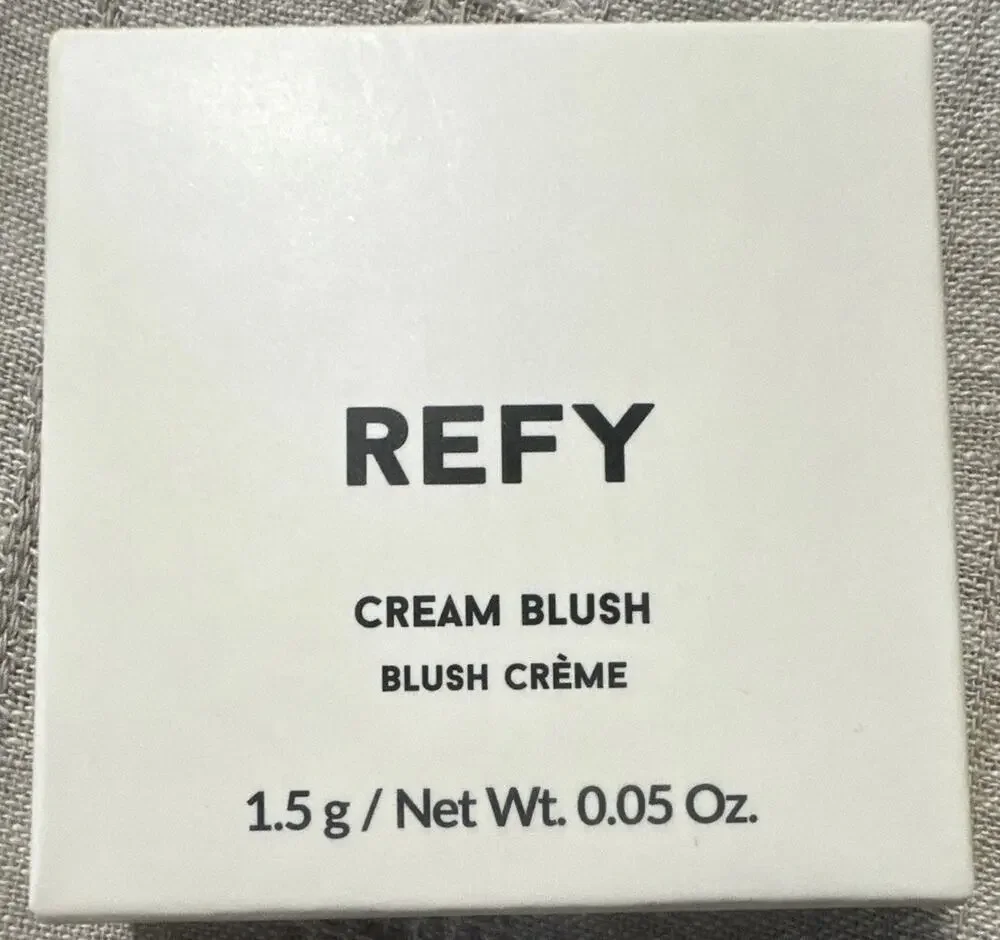 REFY Cream Blush Single - Malaya Shade, Color Effect, 0.05 oz / 1.5 g